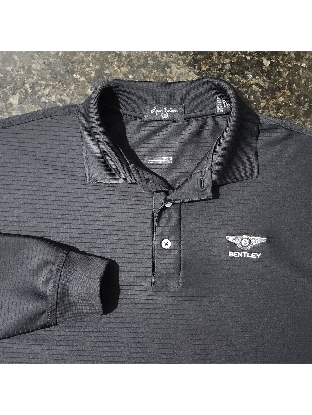 Byron Nelson Bentley Performance Stretch Polo Golf Casual Preppy Mens Medium